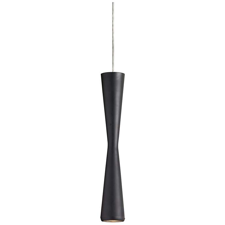 Image 1 Percita 2" Wide Matte Black 5W LED Pendant