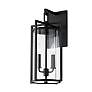 2_Percy 18 1/4" High Textured Black Outdoor Wall Light more views