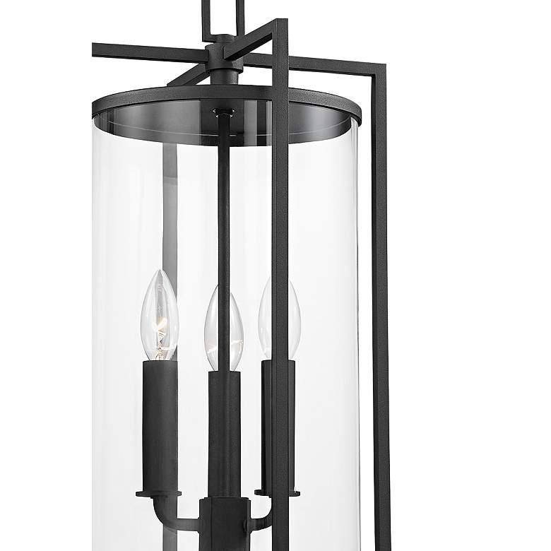 Image 3 Percy 20 1/4" High Textured Black Outdoor Hanging Light more views