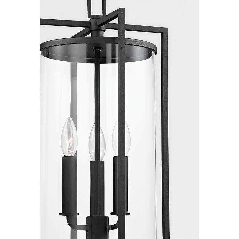 Image 4 Percy 20 1/4 inch High Textured Black Outdoor Hanging Light more views