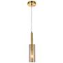 1_Percy 3" Wide Aged Brass Finish Pendant