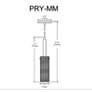 4_Percy 3" Wide Matte Black Finish Pendant more views