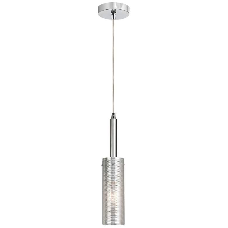 Image 1 Percy 3" Wide Polished Chrome Finish Pendant