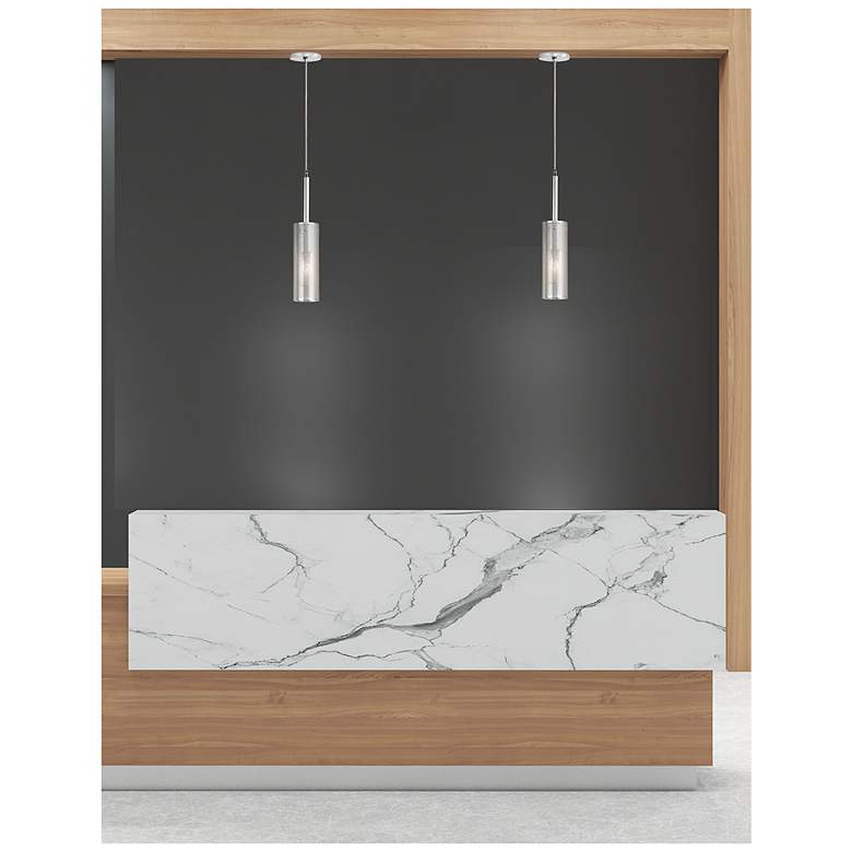Image 2 Percy 3" Wide Polished Chrome Finish Pendant more views