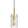Percy 5.5" Wide Aged Brass Pendant