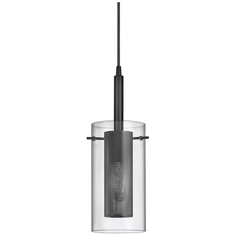 Image 2 Percy 5.5" Wide Matte Black Pendant