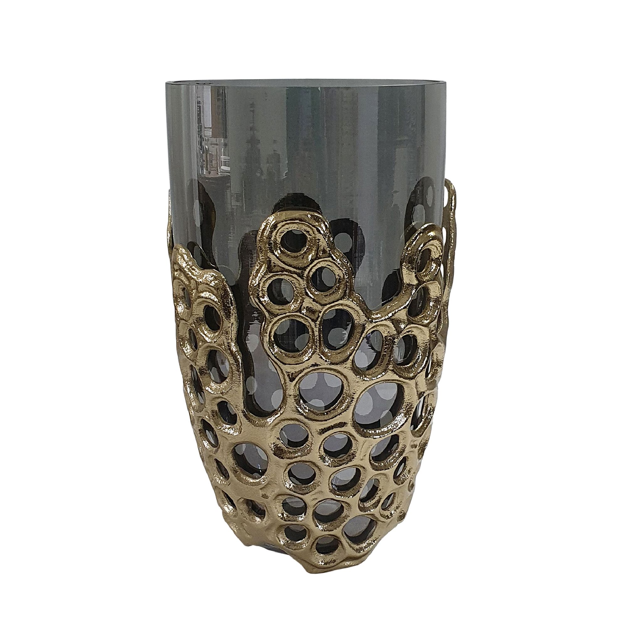 Image 2 Percy Black & Gold Vase more views