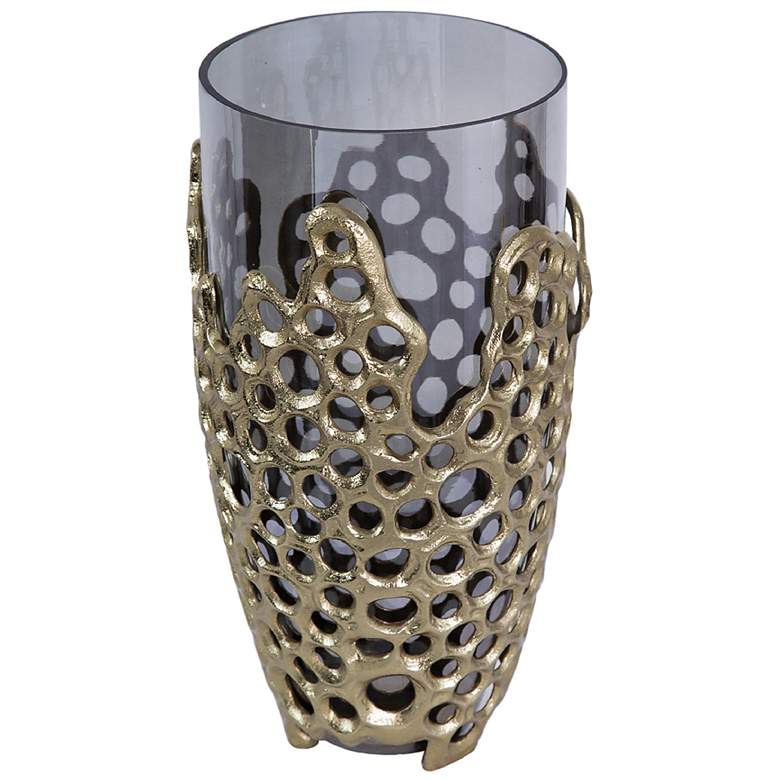 Image 2 Percy Black & Gold Vase more views