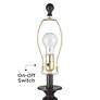 3_Percy Bronze Metal Table Lamps With 7" Round Risers more views