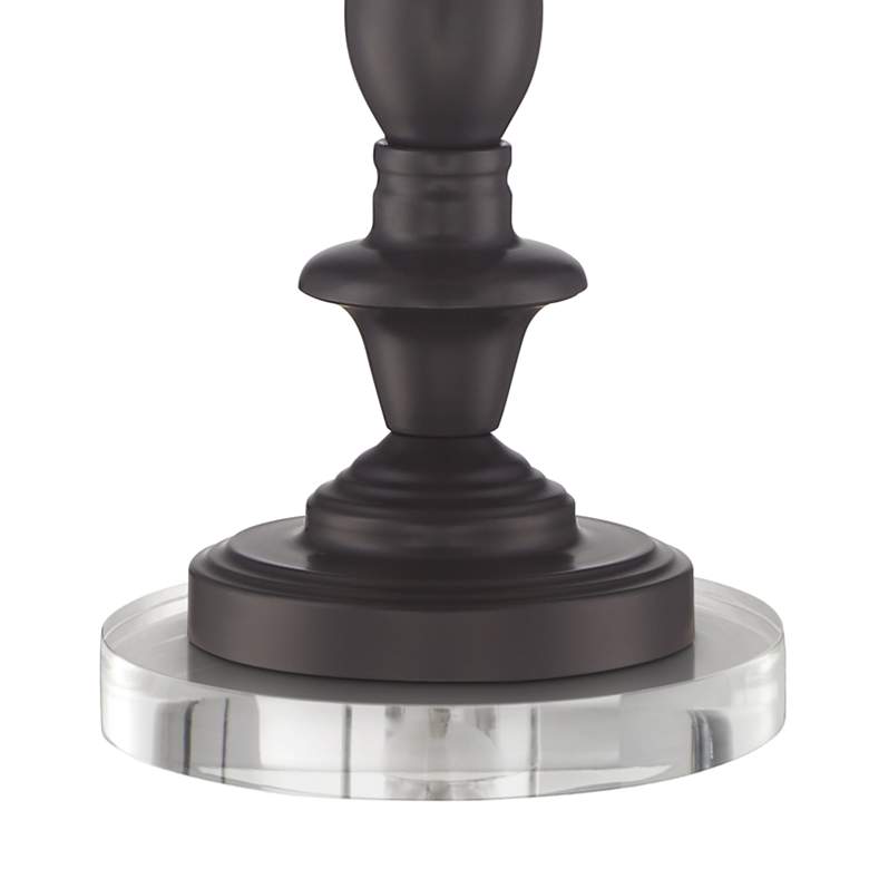 Image 4 Percy Bronze Metal Table Lamps With 7" Round Risers more views