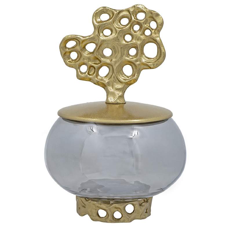 Image 1 Percy Grey & Gold Jar