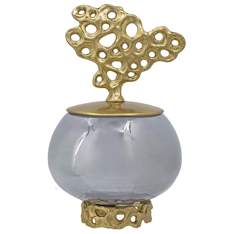 Image 1 Percy Grey & Gold Jar