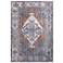 Percy Medallion Indoor Blue Area Rug 39AIF 7'-10" x 9'-10"