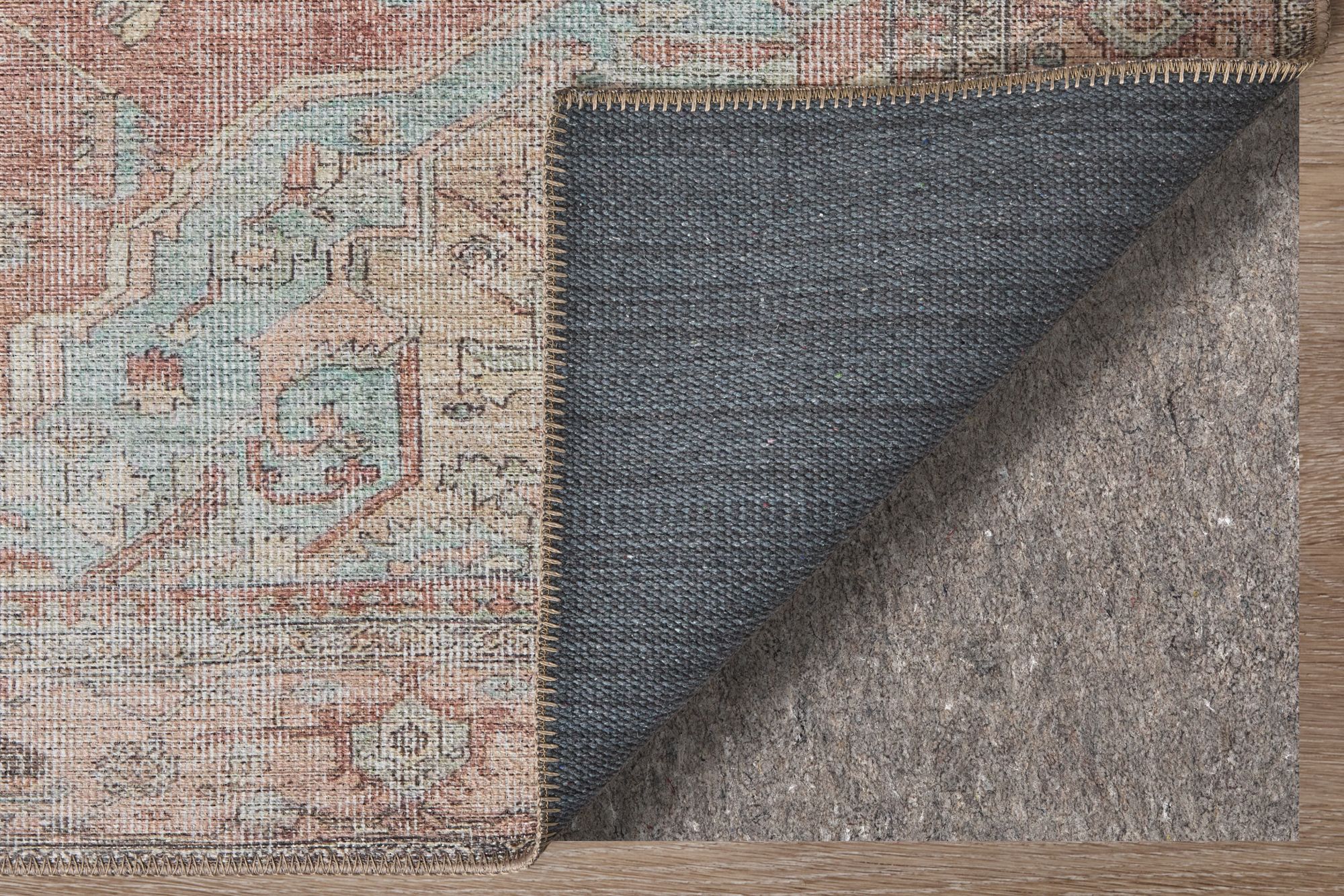 Image 5 Percy Medallion Indoor Orange Area Rug 39ALF 5'-3" x 7'-6" more views