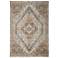 Percy PRC39AN Rust and Blue Medallion Rectangular Area Rug