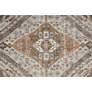Percy PRC39AN 5&#39;3"x7&#39;6" Rust and Blue Medallion Area Rug