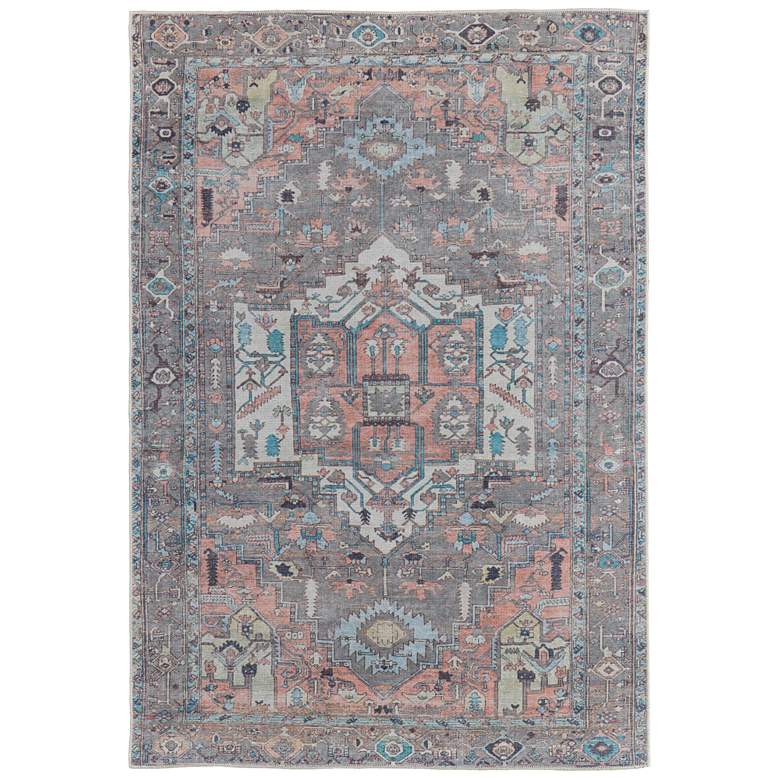 Image 1 Percy Transitional Medallion Soft Indoor Taupe Area Rug 39AJF