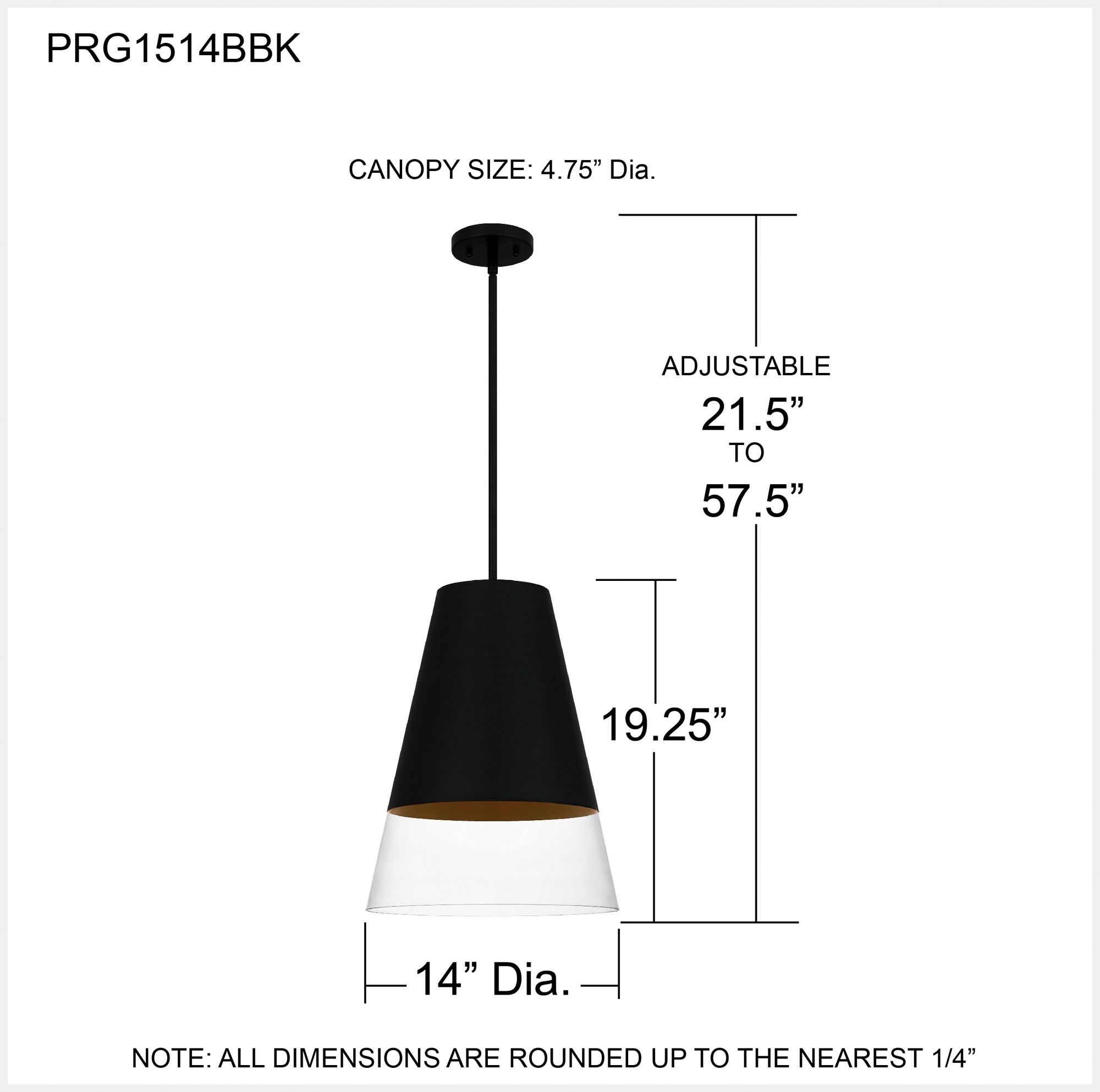 Peregrine 1-Light Brushed Black Mini Pendant