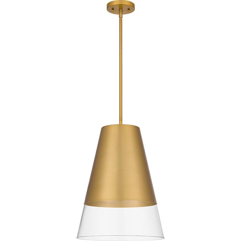 Image 3 Peregrine 1-Light Brushed Gold Mini Pendant more views