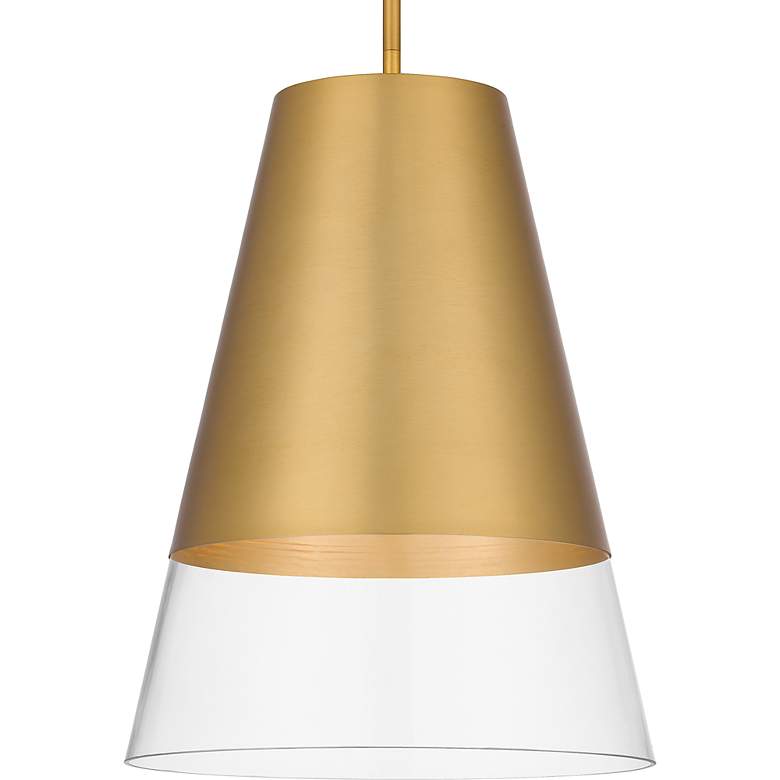 Image 7 Peregrine 1-Light Brushed Gold Mini Pendant more views