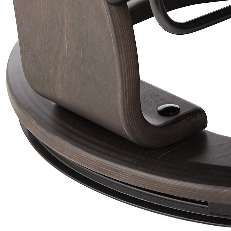 Image 6 Peregrine Charcoal Faux Leather Flip Up Swivel Recliners Set of 2 more views
