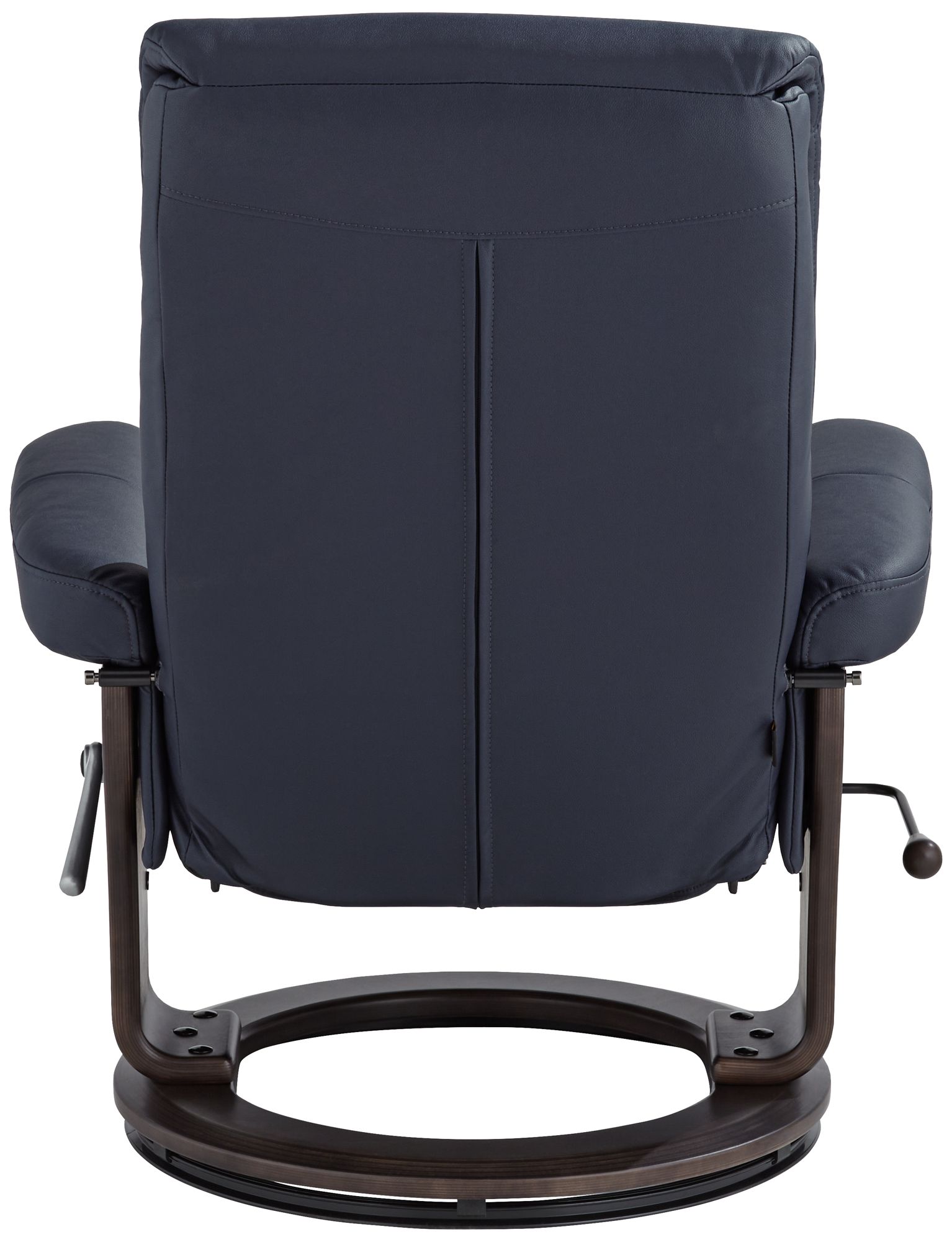Peregrine Midnight Blue Faux Leather Adjustable Swivel Recliner