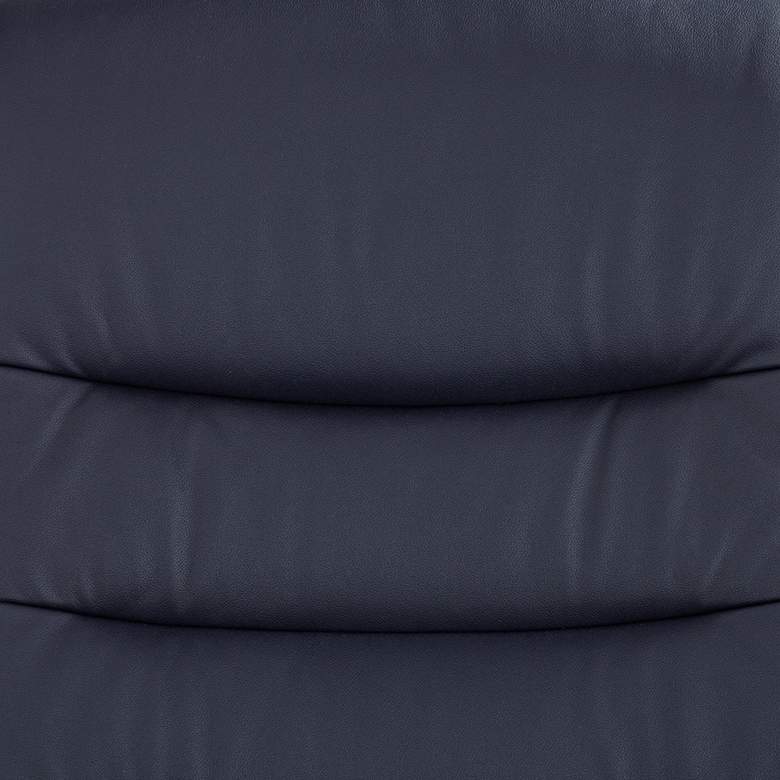 Image 7 Peregrine Midnight Blue Faux Leather Adjustable Swivel Recliner more views