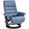 Peregrine Ocean Faux Leather Adjustable Swivel Recliner