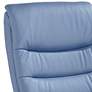 3_Peregrine Ocean Faux Leather Adjustable Swivel Recliner more views