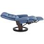 Peregrine Ocean Faux Leather Adjustable Swivel Recliner