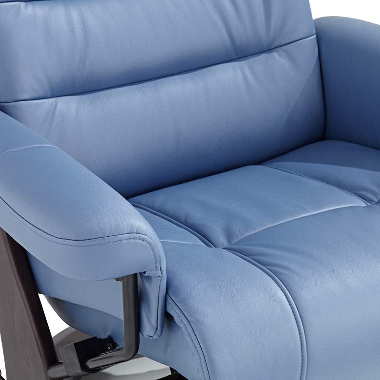 Image 4 Peregrine Ocean Faux Leather Adjustable Swivel Recliner more views