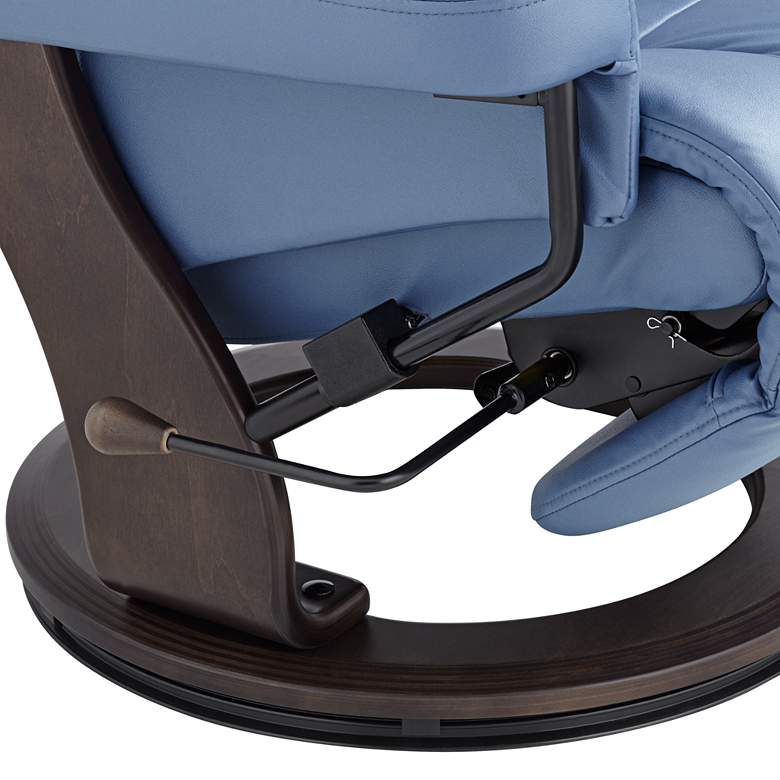 Image 5 Peregrine Ocean Faux Leather Adjustable Swivel Recliner more views