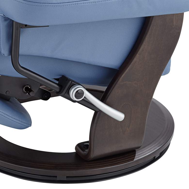 Image 6 Peregrine Ocean Faux Leather Adjustable Swivel Recliner more views