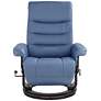 Peregrine Ocean Faux Leather Adjustable Swivel Recliner
