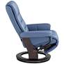 Peregrine Ocean Faux Leather Adjustable Swivel Recliner
