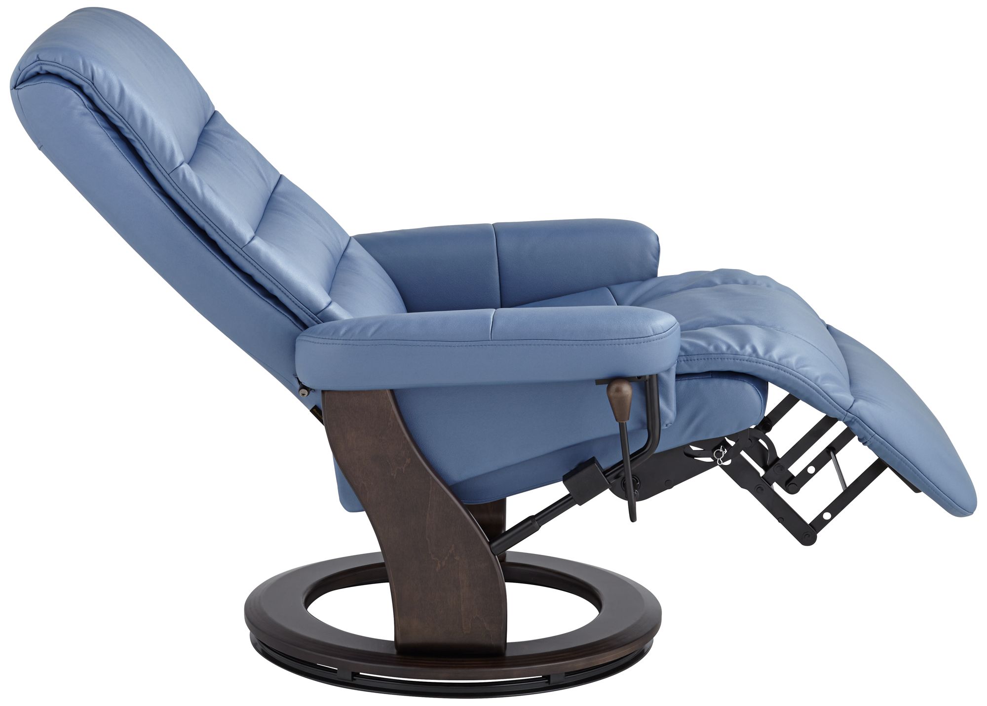 Peregrine Ocean Faux Leather Adjustable Swivel Recliner
