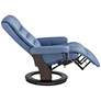 Peregrine Ocean Faux Leather Adjustable Swivel Recliner