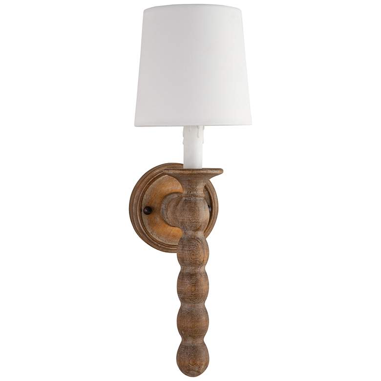 Image 1 Perennial 19" High Natural Birch Wood Wall Sconce