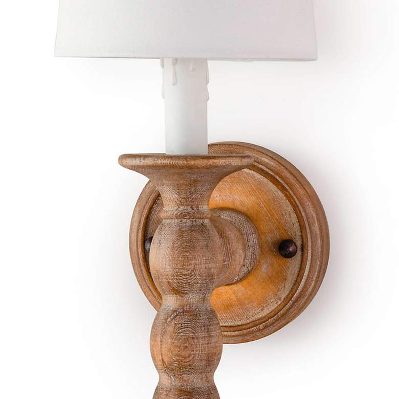 Image 4 Perennial 19" High Natural Birch Wood Wall Sconce more views