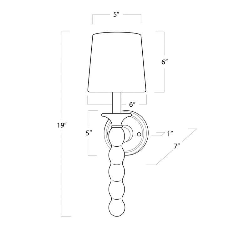Image 6 Perennial 19" High Natural Birch Wood Wall Sconce more views