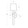 6_Perennial 19" High Natural Birch Wood Wall Sconce more views