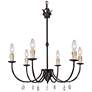 2_Peresalem 22 1/2" Wide Oil-Rubbed Bronze 6-Light Chandelier
