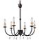 Peresalem 22 1/2" Wide Oil-Rubbed Bronze 6-Light Chandelier