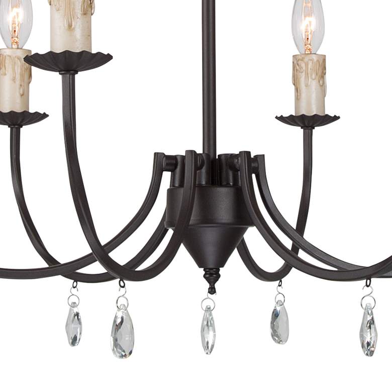 Image 3 Peresalem 22 1/2" Wide Oil-Rubbed Bronze 6-Light Chandelier more views