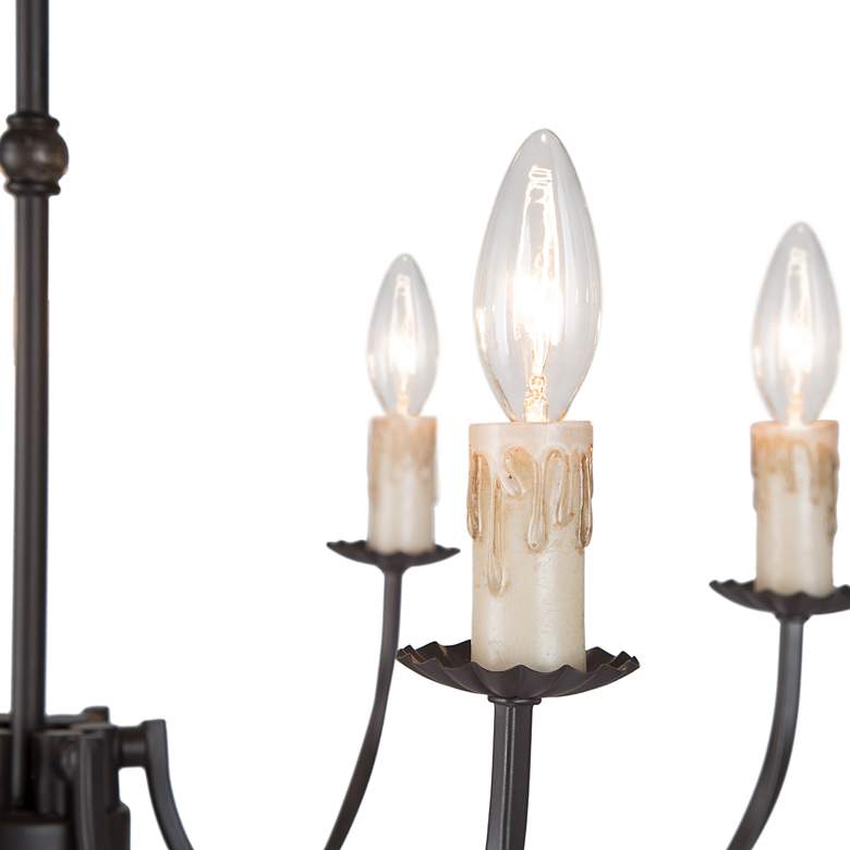 Image 7 Peresalem 22 1/2" Wide Oil-Rubbed Bronze 6-Light Chandelier more views