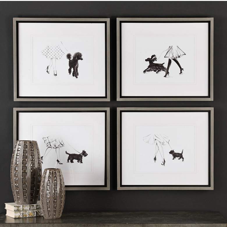 Image 1 Perfect Companions 25 inch Wide 4-Piece Framed Wall Art Set