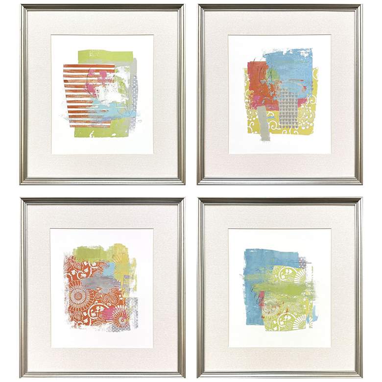 Image 1 Perfect Day 19"W x 21"H Contemporary Framed Art Set of 4