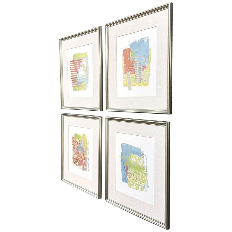 Image 2 Perfect Day 19"W x 21"H Contemporary Framed Art Set of 4 more views