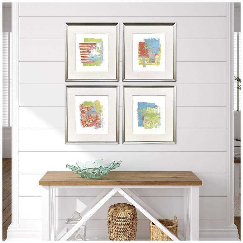 Image 4 Perfect Day 19"W x 21"H Contemporary Framed Art Set of 4 more views