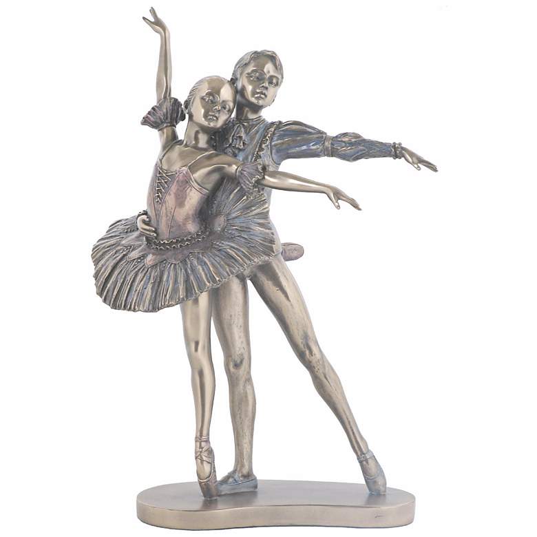 Image 1 Perfect Partner Bronze 9 3/4 inch High Ballet Figurine